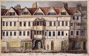 Staple Inn, Londyn, 1810 autorstwa Daniel Thorn