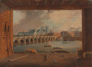 Uma vista de Westminster Bridgepolish autorstwa Daniel Turner