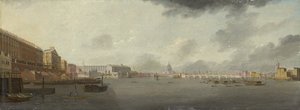 Widok na Tamizę patrzącą na wschód z Adelphi, Somerset House i katedrą św. Pawła, c.1806