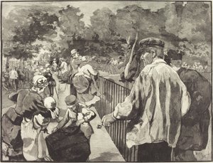 W Jardin des Plantes, 1889. autorstwa Daniel Urrabieta Vierge