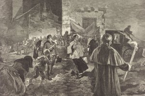 Hiszpania. Wiatyku, 1889. autorstwa Daniel Urrabieta Vierge