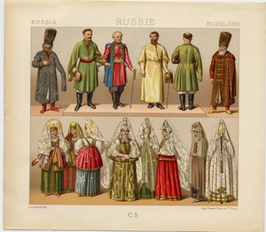 Sukienka rosyjska, 1880
