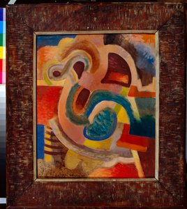 ""Kompozycja abstrakcyjna nr 8"" (Kompozycja abstrakcyjna nr 8) Obraz Vladimira Davidovicha Baranov-Rossine (Baranov Rossine) (1888-1942) 1913 Wym. 64x50 cm Kolekcja prywatna autorstwa Daniel Vladimir Baranoff Rossine
