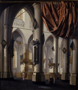 Nowy kościół w Delft, 1654 (olej na drewnie dębowym)