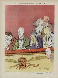 Konkurs w Konserwatorium Paryskim - tragedia. Ilustracja do Le Rire