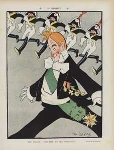 Francuski aktor Max Dearly. Ilustracja do Le Rire