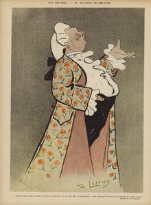 Maurice de Feraudy, francuski autor tekstów i aktor. Ilustracja do Le Rire