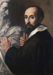 Portret rzeźbiarza, ok. 1625 (olej na płótnie) autorstwa Daniele Crespi