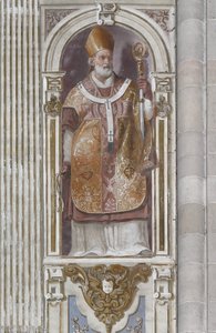 Święty Ambroży (fresk) autorstwa Daniele Crespi
