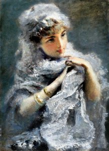Angielka, 1886. autorstwa Daniele Ranzoni