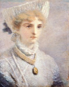 Dziewczyna w bieli – Daniele Ranzoni (1843-1889)
