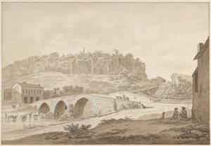 Widok Civita Castellana autorstwa Daniël Dupré
