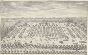 Obóz w pobliżu Hagi, 1742 autorstwa Daniël Marot (II)