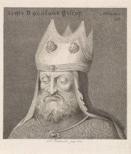 Portret biskupa Sinte Rycolaus Biscop (tytuł na obiekcie) autorstwa Daniël Veelwaard (I)