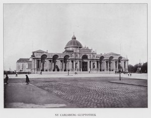 Kjøbenhavn / Kopenhaga: Nowa Carlsberg Glyptotek (zdjęcie czarno-białe)