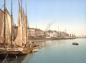 Widok na Havnegade, Kopenhagę, wyd. 1900