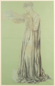 Studium do snu Dantego autorstwa Dante Gabriel Charles Rossetti
