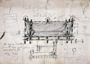 Projekt na sofę autorstwa Dante Gabriel Charles Rossetti