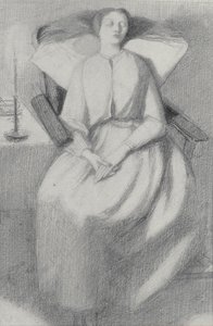 Elżbieta Siddal autorstwa Dante Gabriel Charles Rossetti