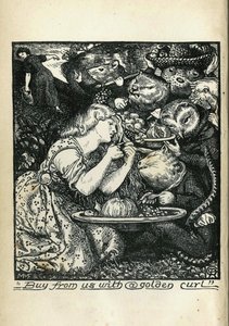 Frontyspis targu goblińskiego i inne wiersze Christiny Rossetti, 1861-1862 autorstwa Dante Gabriel Charles Rossetti