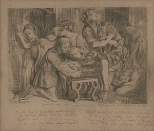 Konie Różowy, 1850 autorstwa Dante Gabriel Charles Rossetti