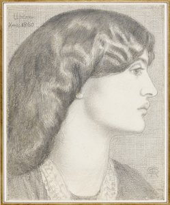 Pani William Morris, 1860 r autorstwa Dante Gabriel Charles Rossetti