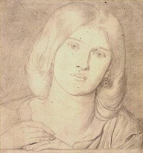 No.1537 Miss Fanny Cornforth, ok.1860 (ołówek na papierze) autorstwa Dante Gabriel Charles Rossetti