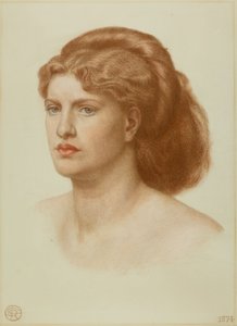 Portret Fanny Cornforth, głowa i ramiona, 1874 autorstwa Dante Gabriel Charles Rossetti