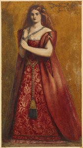 Red Dressed autorstwa Dante Gabriel Charles Rossetti