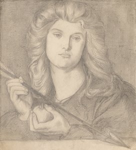 Badanie dla Wenus Verticordia. autorstwa Dante Gabriel Charles Rossetti