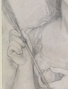 Studium dla "Wenus Verticordia" autorstwa Dante Gabriel Charles Rossetti