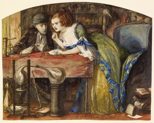 Laboratorium autorstwa Dante Gabriel Charles Rossetti