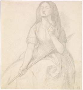 Powrót Tibullusa do Delii - studium postaci Delii autorstwa Dante Gabriel Charles Rossetti