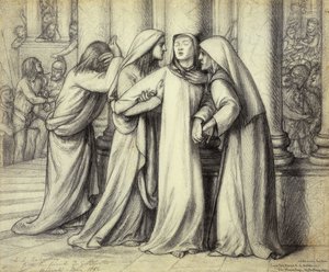 Pocieszenie Najświętszej Maryi Panny, 1891 autorstwa Dante Gabriel Charles Rossetti