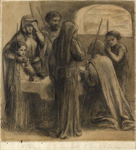 Pascha w domu Józefa i Zachariasza, ok. 1850 r. autorstwa Dante Gabriel Rossetti