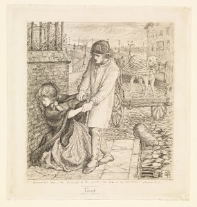Found - Studium kompozycji autorstwa Dante Gabriel Rossetti