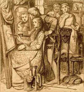 Lustro Miłości autorstwa Dante Gabriel Charles Rossetti