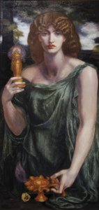 Mnemosyne autorstwa Dante Gabriel Rossetti