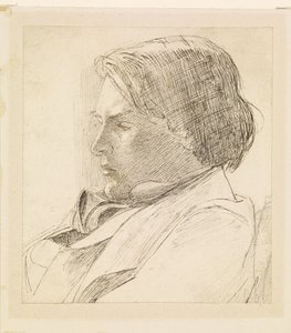 Portret młodego mężczyzny autorstwa Dante Gabriel Rossetti