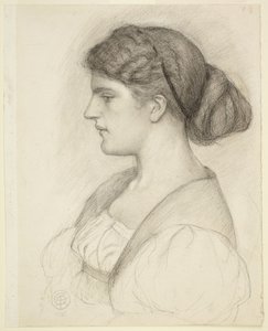 Popiersie profilowe Fanny Cornforth autorstwa Dante Gabriel Rossetti