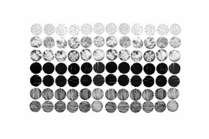 Siatka wzorów monochromatycznych autorstwa Danushka Abeygoda