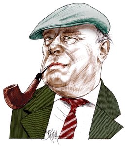 Ernst Von Salamon, 2021 (cyfrowy rysunek ołówkiem)