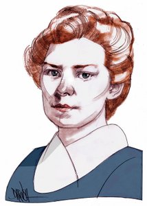 Ethel Lilian Boole Voynich, 2013 (cyfrowy rysunek ołówkiem)