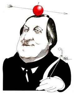 Gioachino Rossini, 2024 (cyfrowy rysunek ołówkiem)