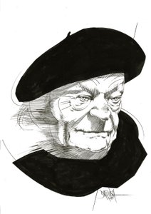 Giuseppe Ungaretti, 2024 (poprawiony cyfrowo rysunek ołówkiem)