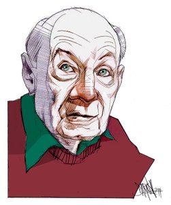 Gustave Thibon, 2014 (cyfrowy rysunek ołówkiem)