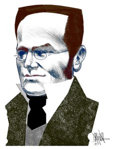 Max Stirner, 2016 (cyfrowy rysunek ołówkiem)