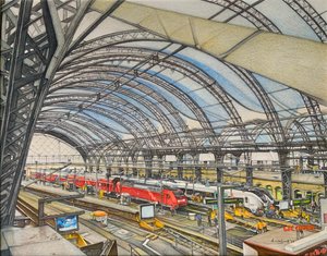 All Aboard!, 2023 (ołówek na papierze)