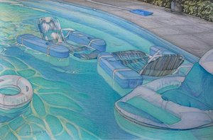 Summer Vibes, 2024 (ołówek na papierze) autorstwa Darrell Windjack