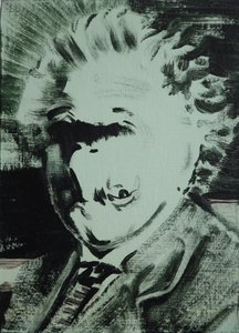 Einstein, 2013 (akryl na płycie)